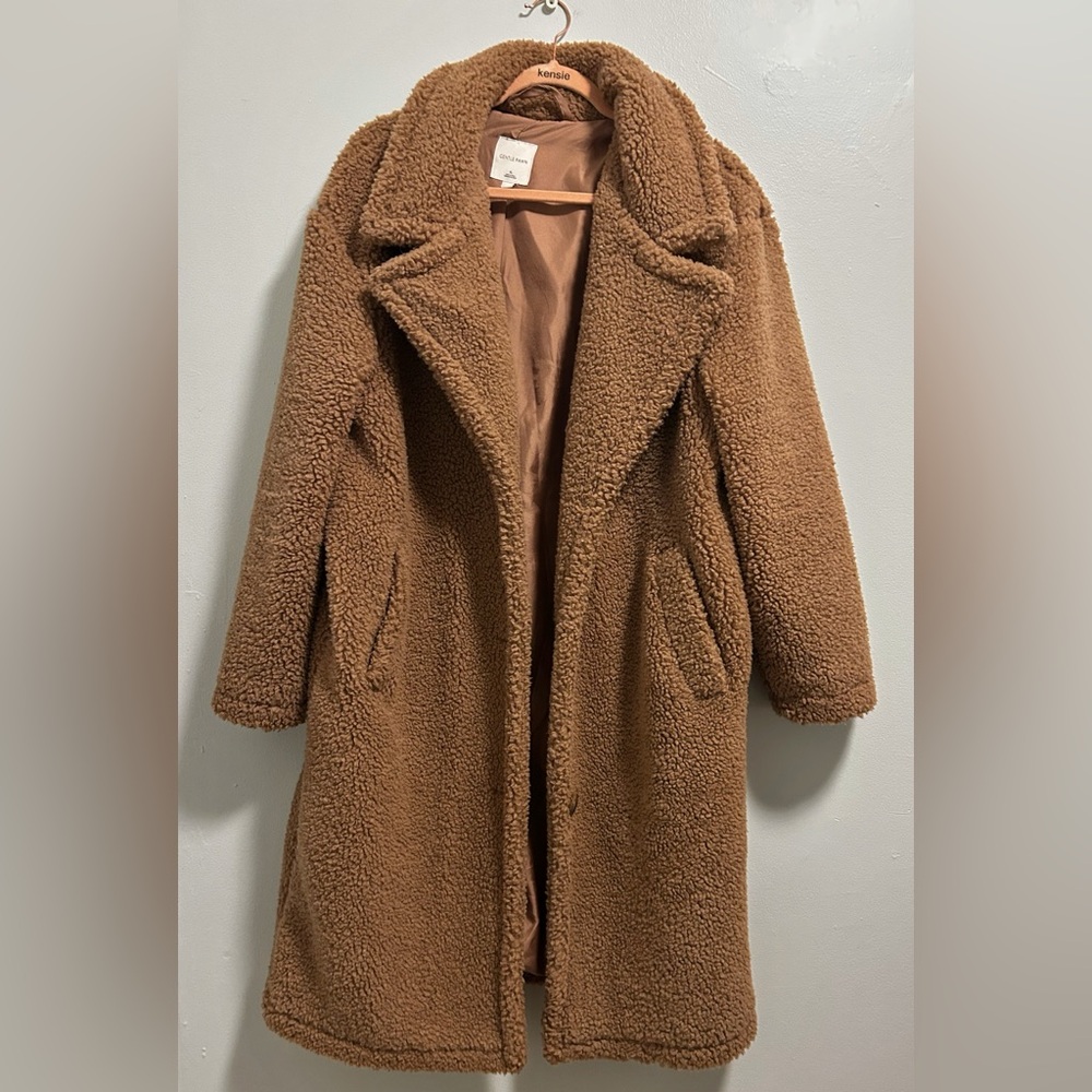 Gentle Fawn Brown Teddy Jacket